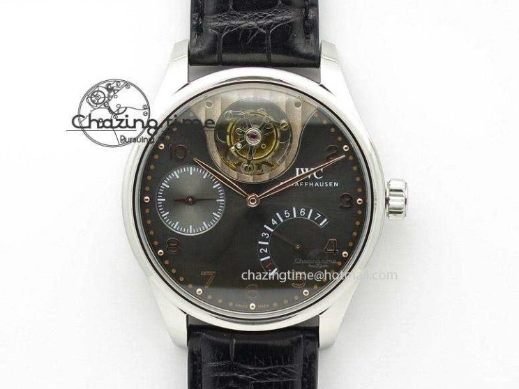 MIROTIME 0128 Fashionable Portuguese Real PR RG IW500701 ZF 1:1 Best Edition On Brown Leather Strap A52010 V 7302